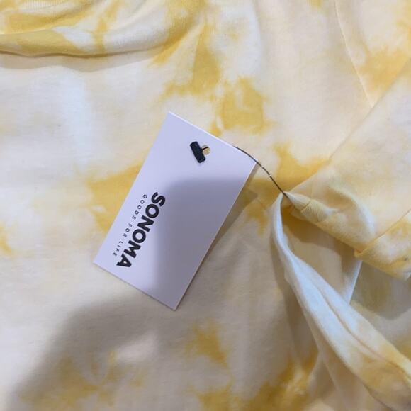 Sonoma yellow tie dye Goods For Life T-shirt dressF - Picture 3 of 7